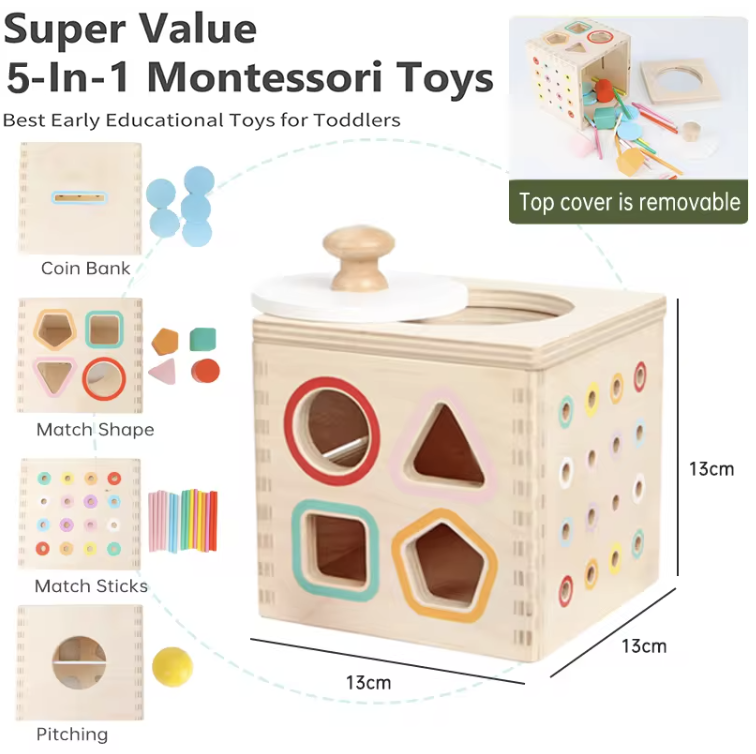 5-in-1 Montessori Box Toy