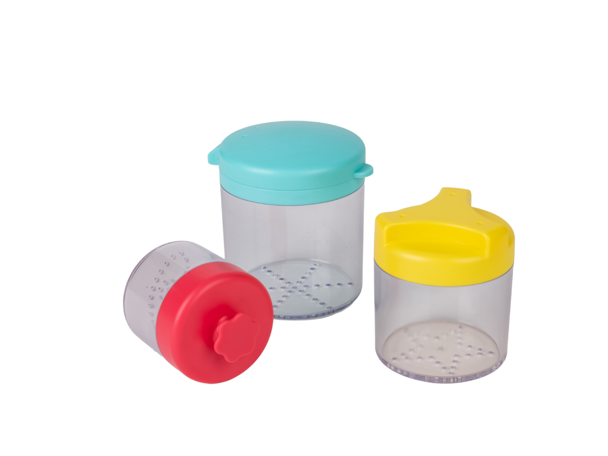 Montessori-Inspired Grip Canisters with Lid