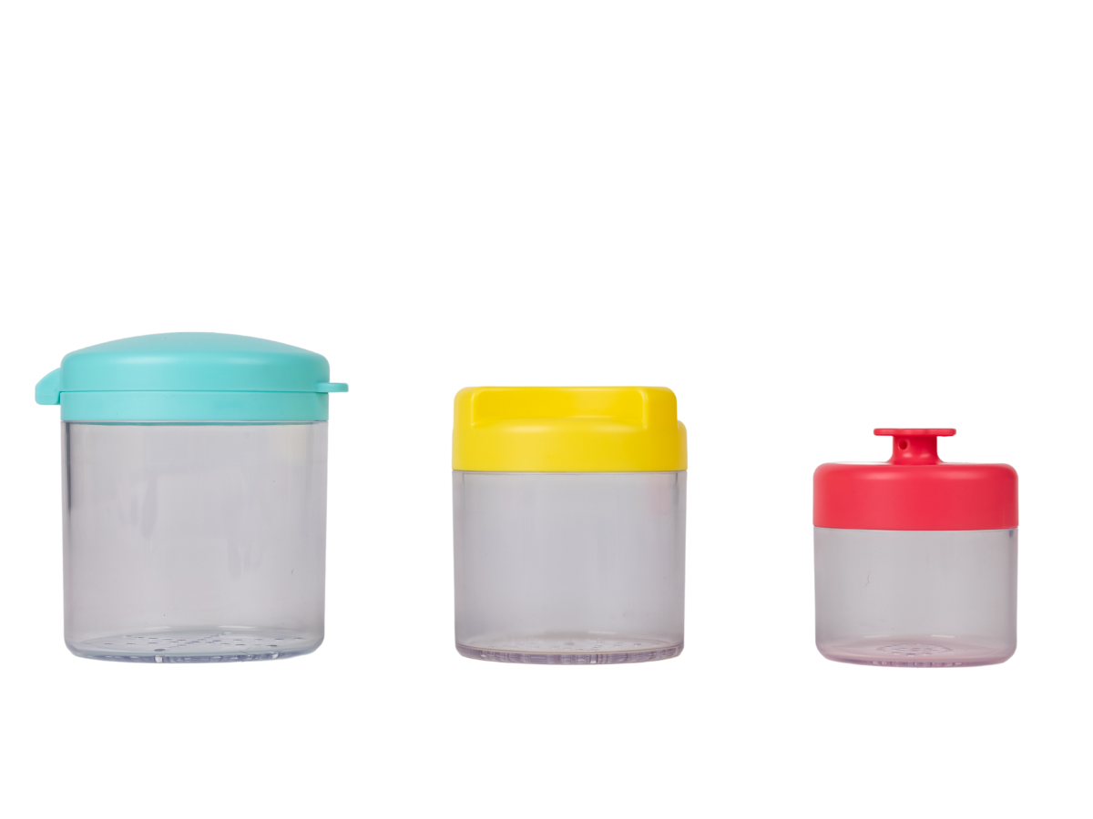 Montessori-Inspired Grip Canisters with Lid
