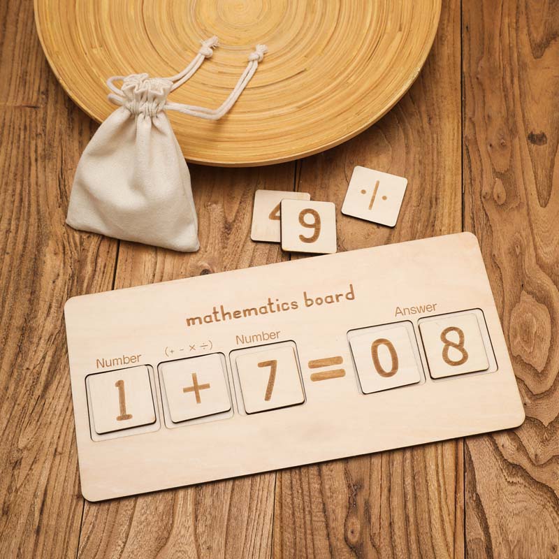 Wooden Arithmetic Board