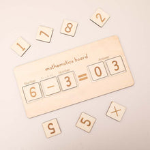 Load image into Gallery viewer, Wooden Arithmetic Board