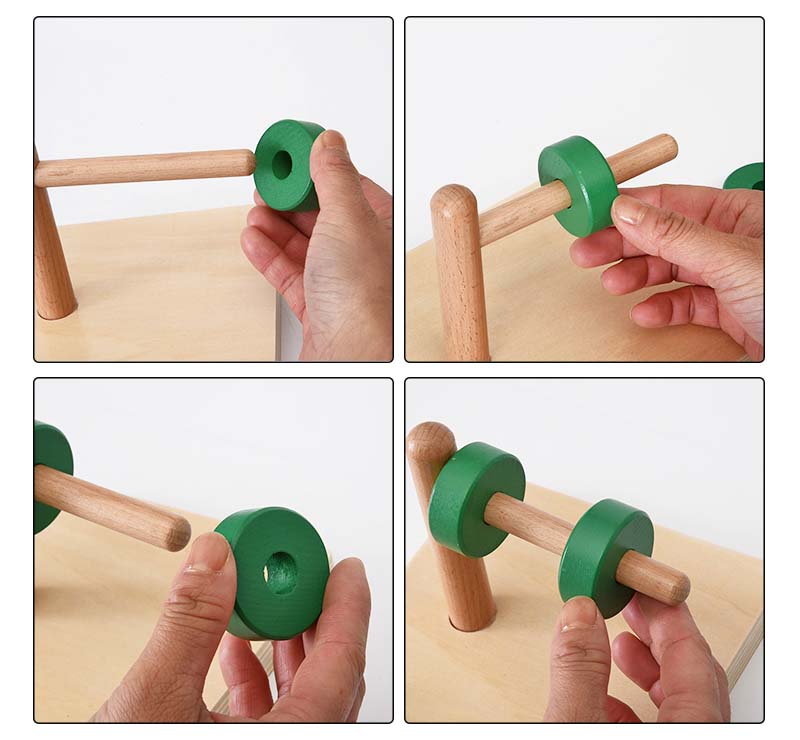 Horizontal Dowel with Discs