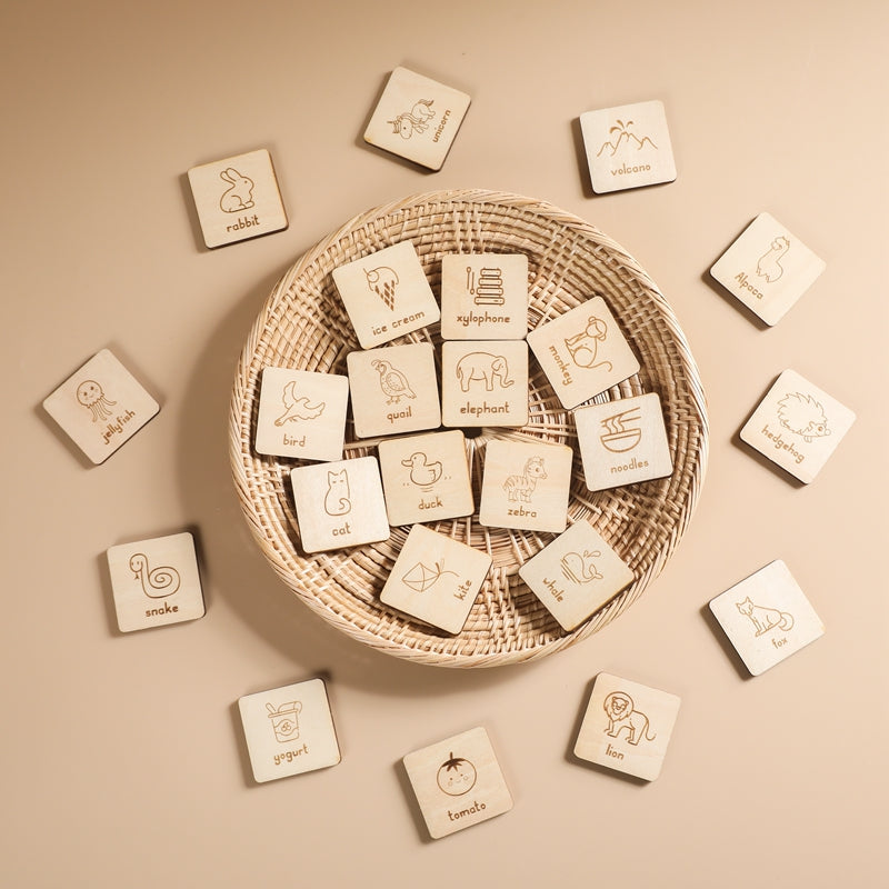 Wooden 3-Letter Word Board