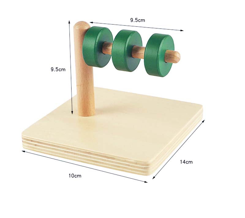 Horizontal Dowel with Discs