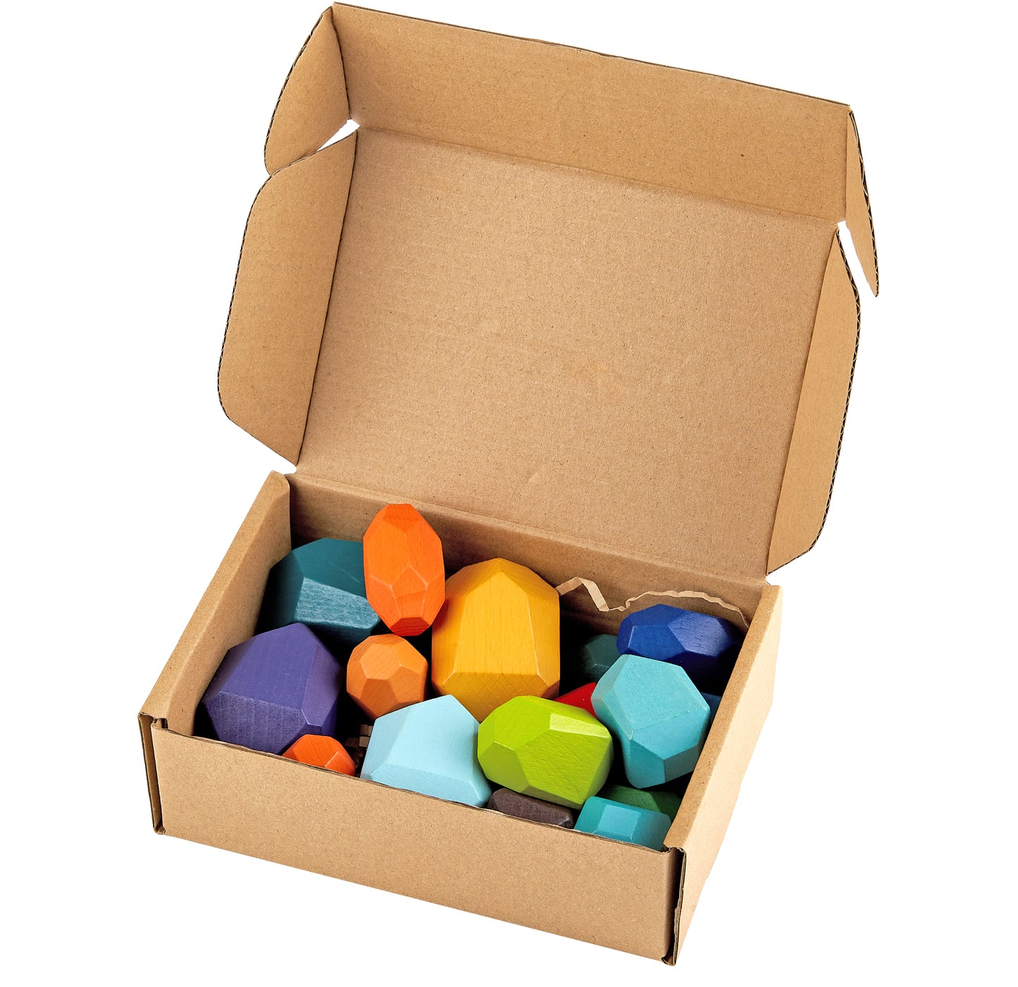 16-Piece Stacking Wooden Boulders