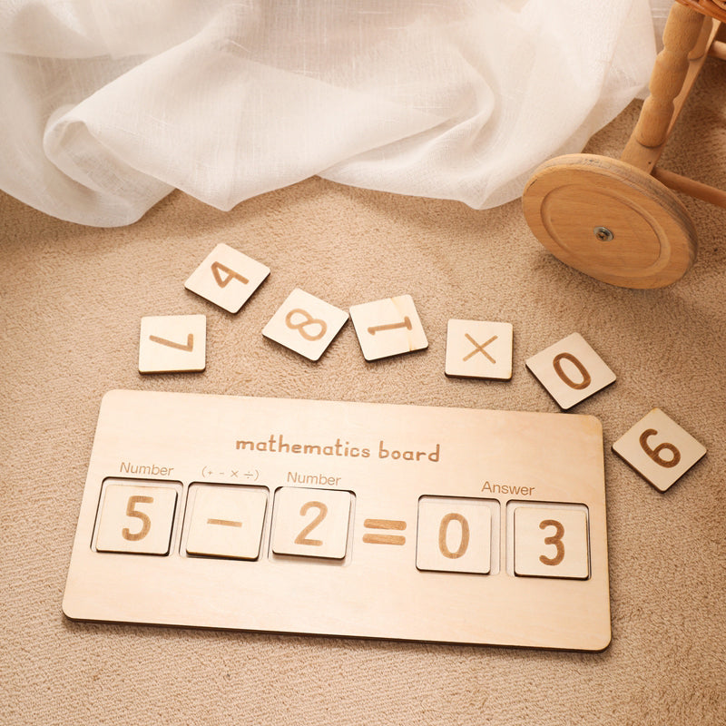 Wooden Arithmetic Board