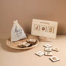 Load image into Gallery viewer, Wooden 3-Letter Word Board