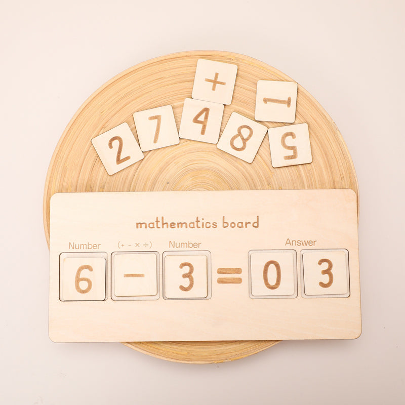 Wooden Arithmetic Board