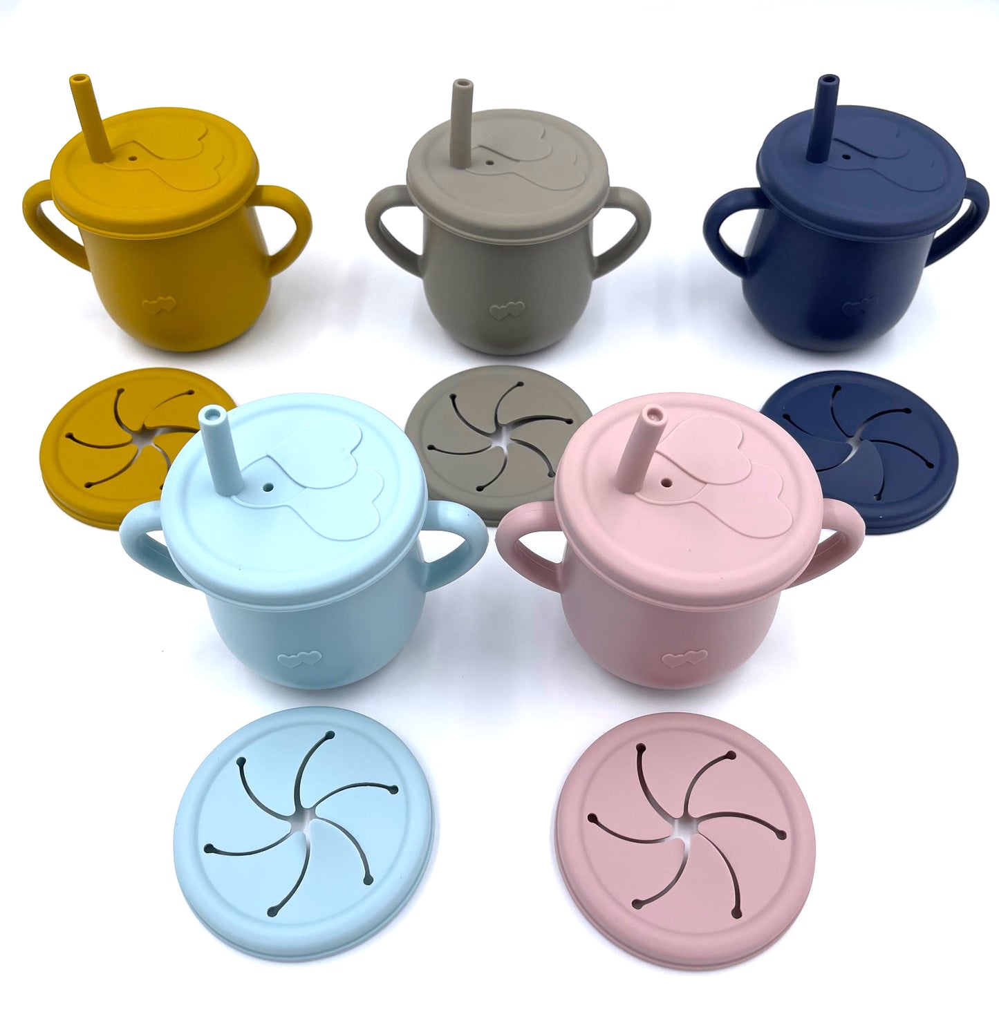 Sippy Cups with Extra Snack Lid