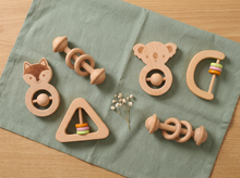 Load image into Gallery viewer, 3-Piece Wooden Rattle Set

