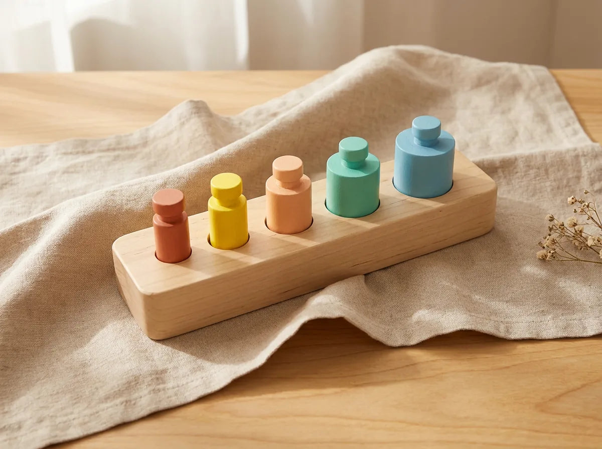 Montessori Colored Cylinder Blocks