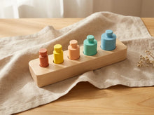 Load image into Gallery viewer, Montessori Colored Cylinder Blocks

