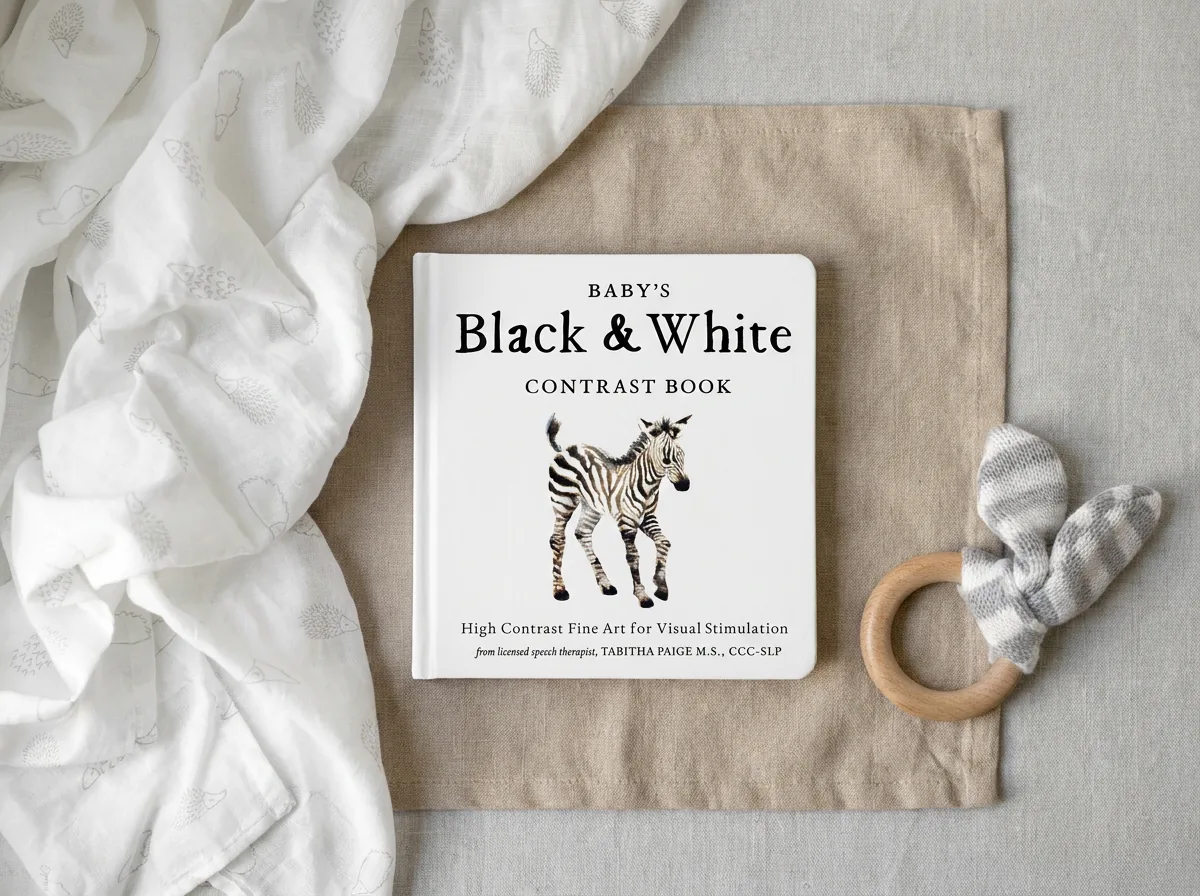 Black and White Contrast Book for Baby
