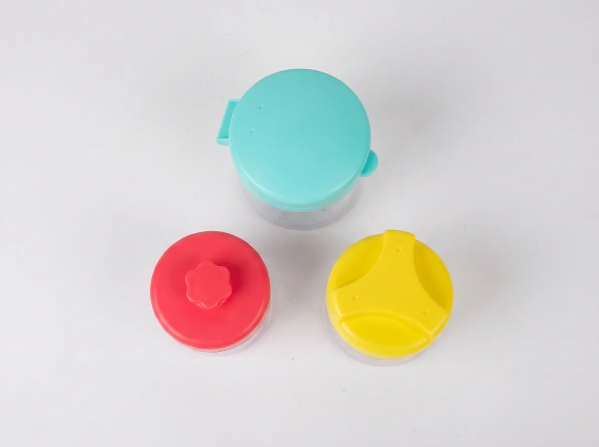 Montessori-Inspired Grip Canisters with Lid