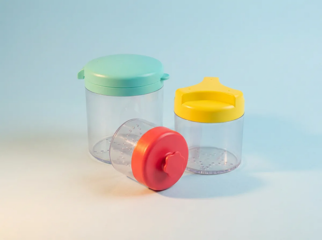Montessori-Inspired Grip Canisters with Lid