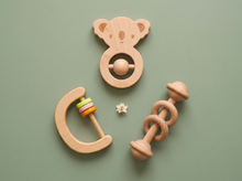 Load image into Gallery viewer, 3-Piece Wooden Rattle Set
