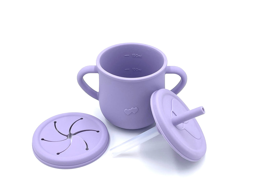 Sippy Cups with Extra Snack Lid