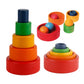Wooden Stacking Circular Bowls
