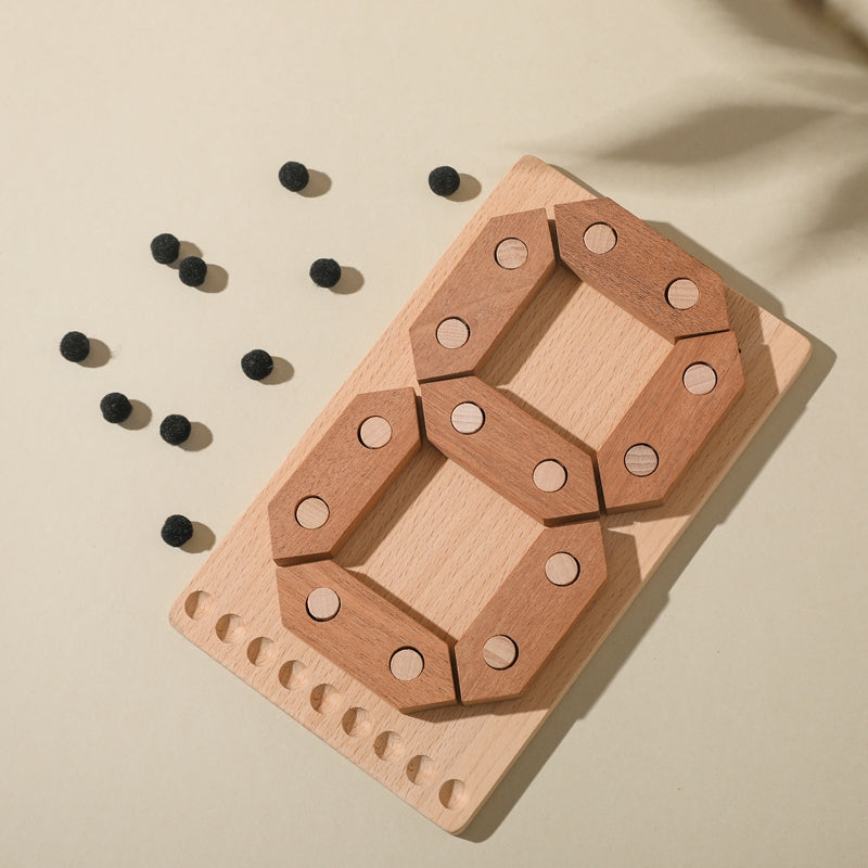 Wooden Number Construction Board
