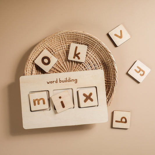 Wooden 3-Letter Word Board