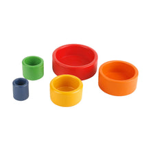 Load image into Gallery viewer, Wooden Stacking Circular Bowls
