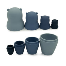 Load image into Gallery viewer, Silicone Stacking Toy Matryoshka Nesting Dolls
