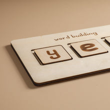 Load image into Gallery viewer, Wooden 3-Letter Word Board
