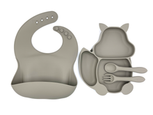 Load image into Gallery viewer, Baby Feeding Set (with bib, plate and spoon/fork)
