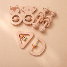 Load image into Gallery viewer, 3-Piece Wooden Rattle Set
