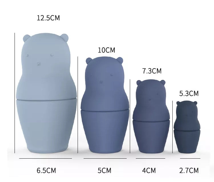 Silicone Stacking Toy Matryoshka Nesting Dolls